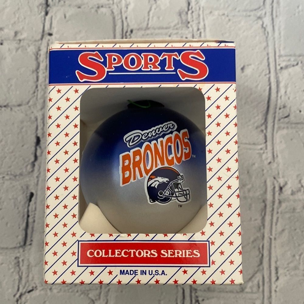 💙Vintage NFL Sports Denver Broncos Christmas Ornament